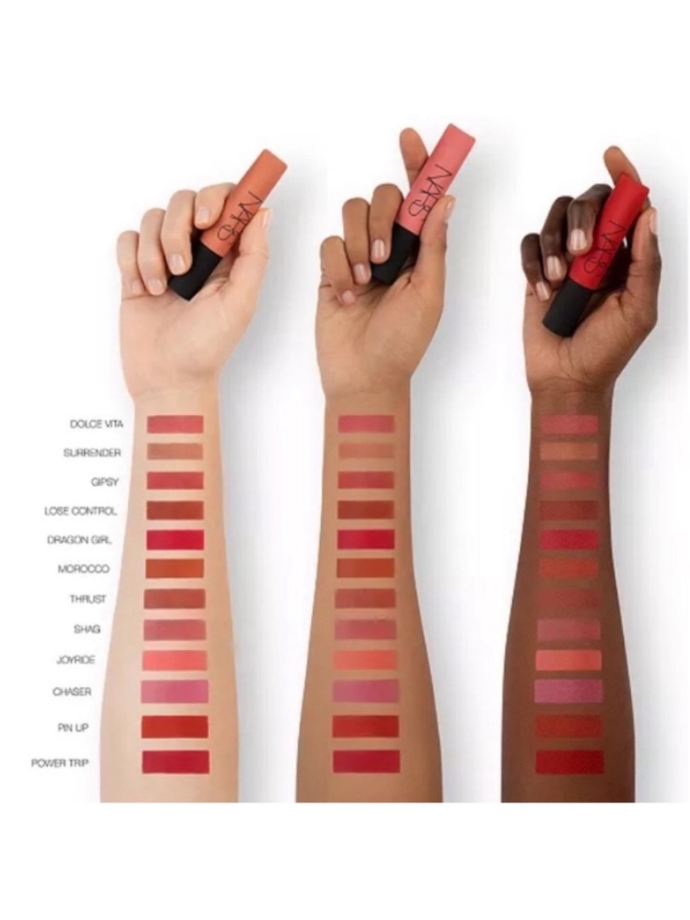 NARS Air Matte Longwear Lip Color in Shag - A Rose Nude  0.25 fl oz / 7.5 ml - Picture 3 of 15